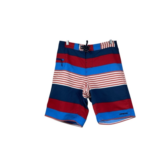 Patagonia Striped Swim Trunks Board Shorts Men's Size 32 - Picture 1 of 10